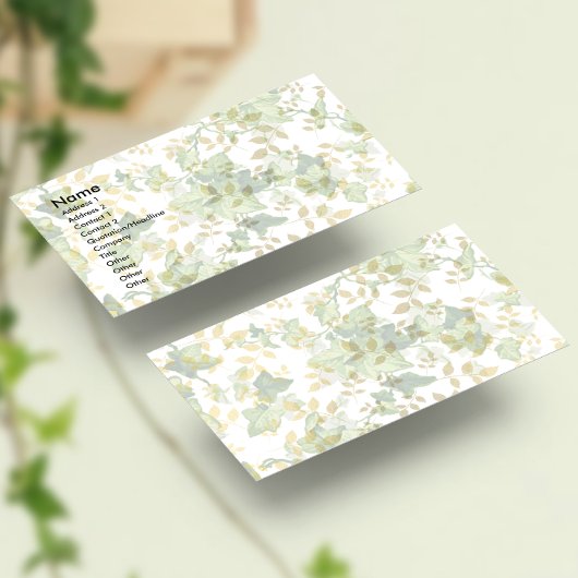 Zeitlose Ivy Visitenkarte