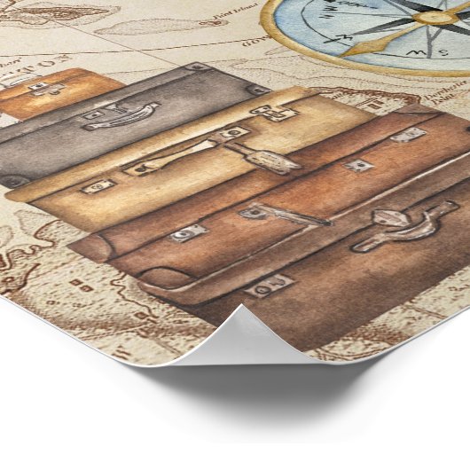 Zeitlose Journeys Collage Poster (Ecke)