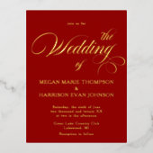 Zeitlose kalligraphische Einladung zur Hochzeit (Vorderseite)