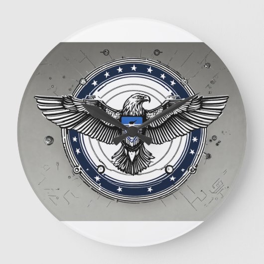 Zeitlose Kreise: Die Acrylic-Rahmen-Sammlung" Große Wanduhr (Vorderseite)