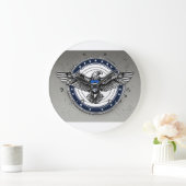 Zeitlose Kreise: Die Acrylic-Rahmen-Sammlung" Große Wanduhr (Zuhause)