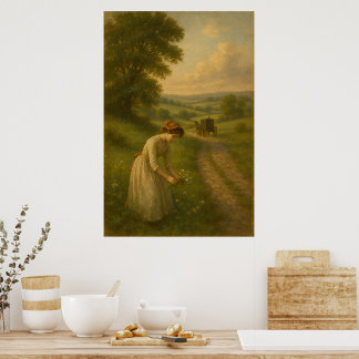 Zeitlose Landschaft | Britische Landschaftswandkun Poster