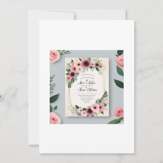 Zeitlose Liebe: Eine Einladung zur Hochzeit (Vorderseite)