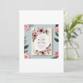 Zeitlose Liebe: Eine Einladung zur Hochzeit (Stehend Vorderseite)