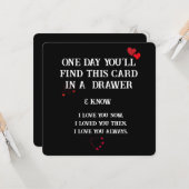 Zeitlose Liebe: Eine Keepake-Karte für jeden Anlas Karte (Vorderseite/Rückseite Beispiel)