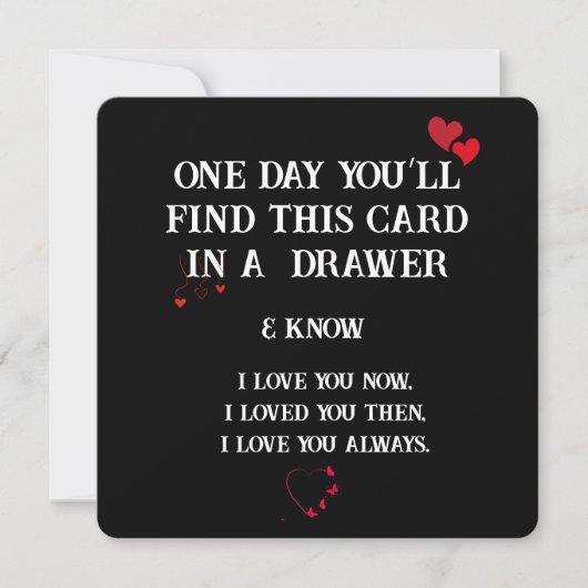 Zeitlose Liebe: Eine Keepake-Karte für jeden Anlas Karte (Vorderseite)