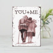 Zeitlose Liebe Feiertagskarte (Stehend Vorderseite)