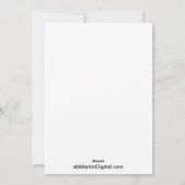 Zeitlose Liebe Feiertagskarte (Rückseite)