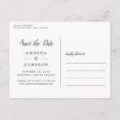 Zeitlose Liebe | FOTO SAVE THE DATE Ankündigungspostkarte (Rückseite)