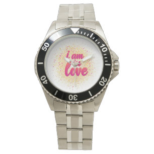 "Zeitlose Liebe: "Ich bin in Liebe" Armbanduhr