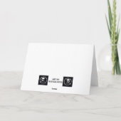 Zeitlose Liebe im Winter Valentinstag Karte (Rückseite)