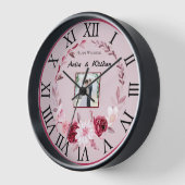 Zeitlose Liebe Maßgeschneiderte Blumenzange Uhr (Winkel)