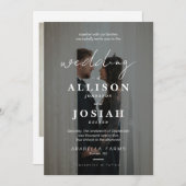 Zeitlose Liebe | Romantisches Foto Hochzeit Einlad Einladung (Vorne/Hinten)