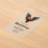 Zeitlose Liebe, surreale Eleganz im Steampunkstil Acryleinladungen (Ablage )