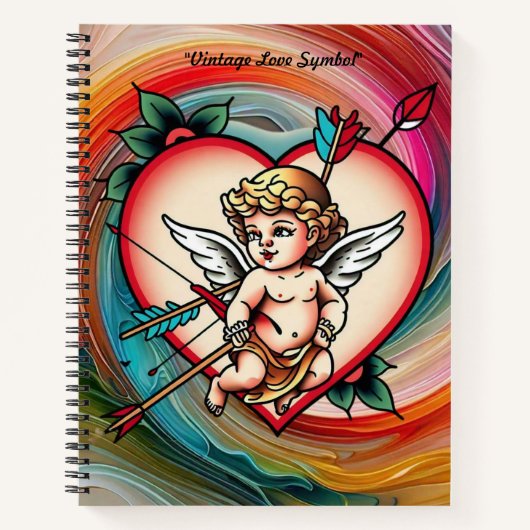 Zeitlose Liebe Tattoo Artwork Notizblock (Vorderseite)