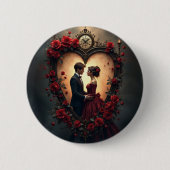 Zeitlose Liebe – Victorian Gothic Hochzeitskollekt Button (Vorderseite)