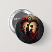 Zeitlose Liebe – Victorian Gothic Hochzeitskollekt Button (Vorne & Hinten)