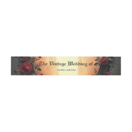 Zeitlose Liebe – Victorian Gothic Hochzeitskollekt Einladungsbanderole