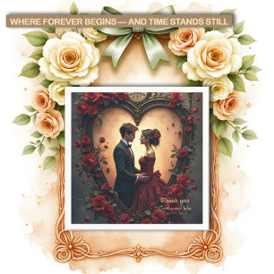 Zeitlose Liebe – Victorian Gothic Hochzeitskollekt Serviette