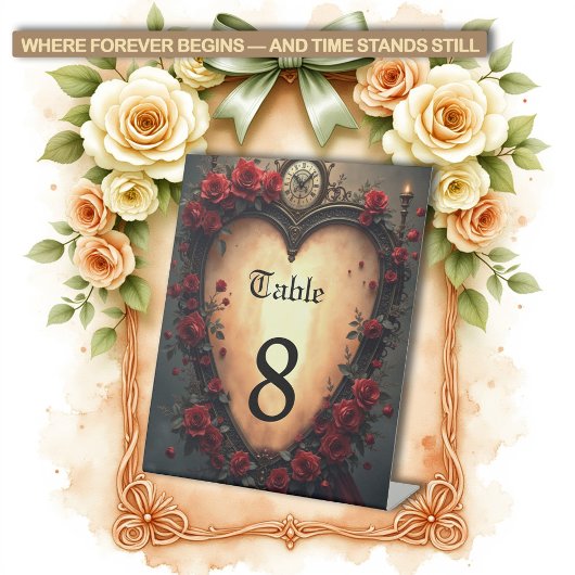 Zeitlose Liebe – Victorian Gothic Hochzeitskollekt Sockelschild