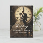 Zeitlose Liebe | Vintage Hochzeit Einladung (Stehend Vorderseite)