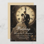 Zeitlose Liebe | Vintage Hochzeit Einladung (Vorne/Hinten)