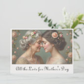 Zeitlose Liebe zwischen Mutter und Tochter (Stehend Vorderseite)