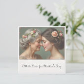 Zeitlose Liebe zwischen Mutter und Tochter (Stehend Vorderseite)