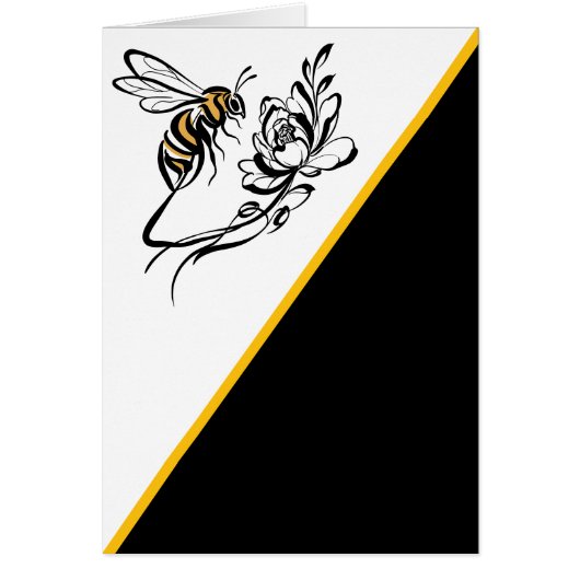 Zeitlose Luxus-Biene Einladung Hochzeit (Vorne)