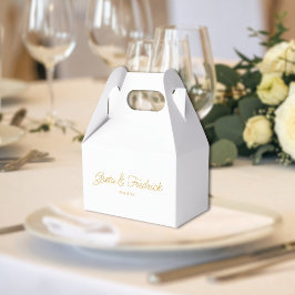 Zeitlose Luxus-Goldene Hochzeit Geschenkschachtel