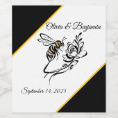 Zeitlose Luxusgetränke-Labels für Hochzeitessen un Weinetikett (Einzelnes Label)