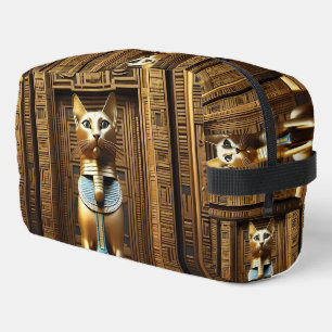 Zeitlose Majestät: Die goldene ägyptische Pharaone Waschbeutel