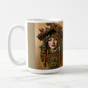 "Zeitlose Maus" - Ein Kuckucksuhr-Portrait Kaffeetasse
