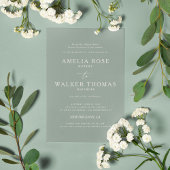 Zeitlose Minimalistische Hochzeitseinladung Einladung