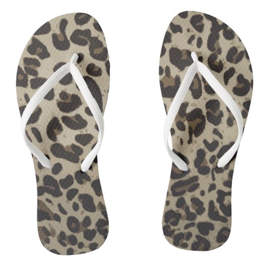 Zeitlose Mode aesteetische Leoparden Flags Flops Badesandalen (Fußbett)
