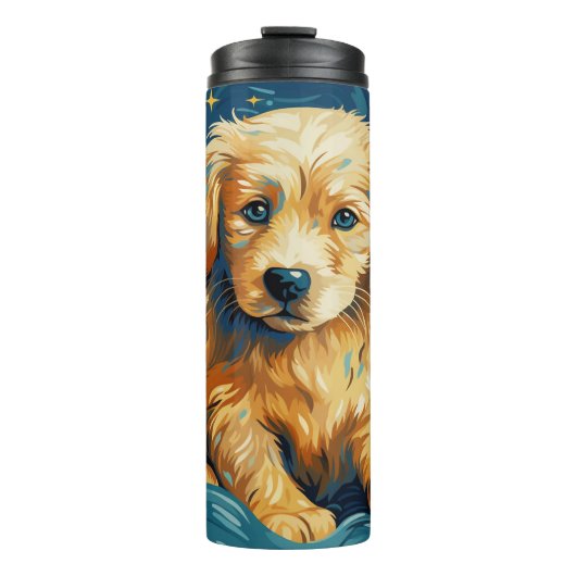 Zeitlose Mode, Hund Thermosbecher (Vorderseite)