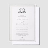 Zeitlose Monografie der Reben Pergament Einladungen (Versetzt)