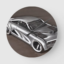 Zeitlose Motivation: Automotive Elegance Wall Cloc
