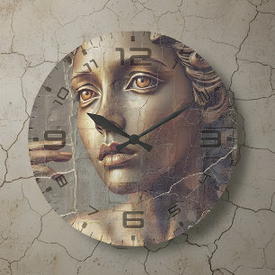 Zeitlose Muse Vintage-Wanduhr Große Wanduhr