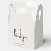 Zeitlose neutrale Beige Elegante Hochzeit Geschenkschachtel (Geöffnet)