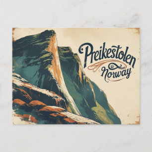 Zeitlose Preikestolen-Szene Postkarte