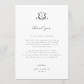 Zeitlose Reben Wappen Empfang Vielen Dank Programm (Vorderseite)