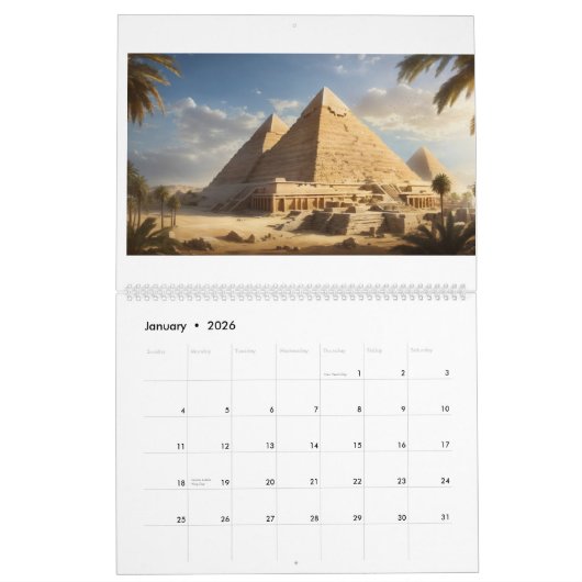 Zeitlose Reise - Eine Reise durch die Geschichte Kalender (Jan 2026)