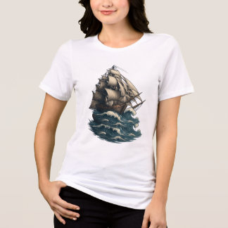 Zeitlose Reise - Vintage Segelträume Tri-Blend Shirt