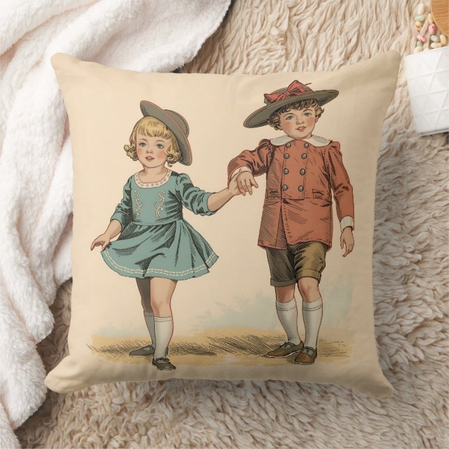 Zeitlose Retro-Kinder Kissen (Decke)