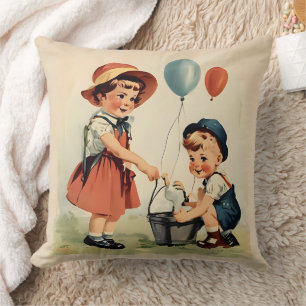 Zeitlose Retro-Kinder Kissen