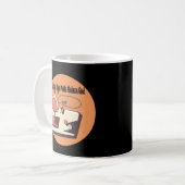 Zeitlose Retro Vibes Kaffeetasse (Vorderseite Links)