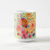 Zeitlose Retrodekoration mit botanischer Malerei Kaffeetasse (Mittel)