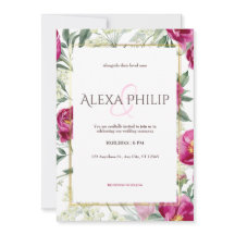 Zeitlose Romance Rosa Aquarellhochzeit