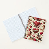 Zeitlose Romantik: Ein klassisches Valentinstag-Pa Notizblock (Innenseite)